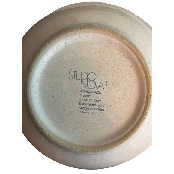 Vtg Studio Nova Adirondack Mikasa Lrg Serving Bowl Dishwasher Microwave Thailand - Picture 2 of 7